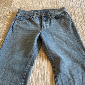 J Crew women’s ‘84 straight raw hem jeans.